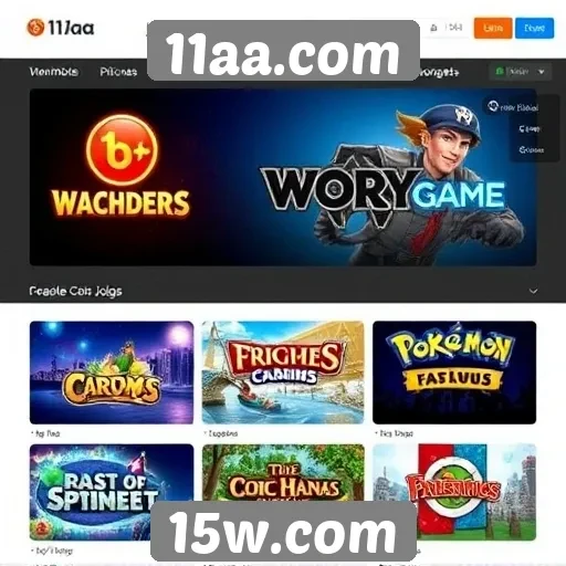Plataforma 11aa.com destaca jogos populares entre os usuários